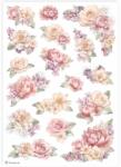 Stamperia A4 rizspapír csom. - Rózsás sarokdíszek