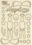 Stamperia Fa figura - A5 - Baby angyal