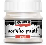 Pentart Gyöngyház akrilfesték 50 ml fehér
