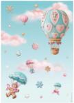 Stamperia A4 rizspapír csom. - Candy Christmas air balloons