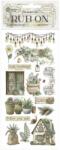 Stamperia Rub-on cm 10, 16x21, 6 - Herbarium Silvae cottage