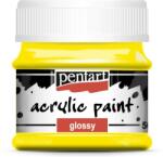 Pentart Fényes akrilfesték 50 ml sárga