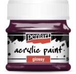 Pentart Fényes akrilfesték 50 ml padlizsán