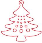 Penta collection Fafigura, 5 db/csomag - fenyő 332