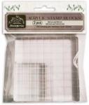 Stamperia Akril pecsételő alap: 2 db cm 5x5 - 9x9