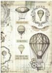 Stamperia A4 rizspapír csom. - Voyages Fantastiques balloon