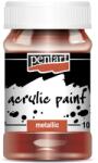 Pentart Metál akrilfesték 100 ml bordó