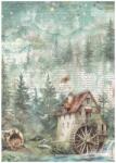 Stamperia A4 rizspapír csom. - Herbarium Silvae mill