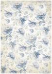 Stamperia A4 rizspapír csom. - Timeless blue flowers pattern