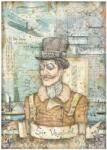 Stamperia A4 rizspapír csom. - Sir Vagabond Aviator image