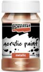 Pentart Metál akrilfesték 100 ml antikréz