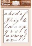 Stamperia HD gumi pecsételő 14 x 18 cm - Írott kicsi abc