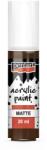 Pentart Matt akrilfesték 20 ml vörösbarna