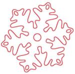 Penta collection Fafigura, 5 db/csomag - hópehely 336