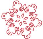 Penta collection Fafigura, 5 db/csomag - hópehely 337