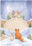 Stamperia A4 rizspapír csom. - Winter Valley fox and bunny