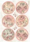 Stamperia A4 rizspapír csom. - Shabby Rose 6 rounds