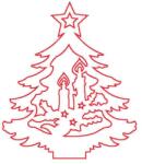 Penta collection Fafigura, 5 db/csomag - fenyő 115