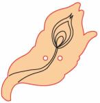 Penta collection Fafigura gomb 106 - pávatoll 10 db/csomag