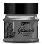 Pentart Glamour metál 50 ml ezüstfekete