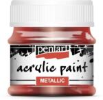 Pentart Metál akrilfesték 50 ml bordó