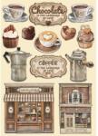 Stamperia Színes fafigurák A5 - Coffee and Chocolate