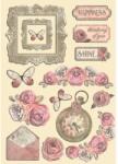 Stamperia Színes fafigurák A5 - Shabby Rose