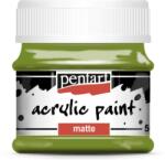 Pentart Matt akrilfesték 50 ml oliva