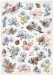 Stamperia A4 rizspapír csom. - Create Happiness Dewdrops pinecones and flowers