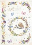 Stamperia A4 Rizspapír csom. - Create Happiness Welcome Home garland