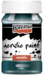 Pentart Metál akrilfesték 100 ml zöldeskék