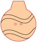 Penta collection Fafigura gomb 82 - karácsonyfadísz 10 db/csomag