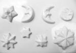 Penta collection Gipszkiöntő forma, normál - Hold, csillagok 3d