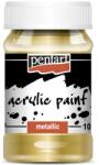Pentart Metál akrilfesték 100 ml arany