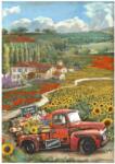 Stamperia A4 rizspapír, csom. - Sunflower Art vintage car