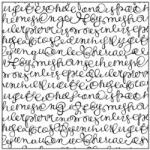 Stamperia HD gumi pecsételő 10 x 10 cm - Folyóírás