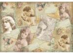 Stamperia Dekupázs rizspapír 48 x 33 cm - Amour vintage postcards