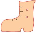 Penta collection Fafigura gomb 75 - csízma 10 db/csomag