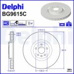 DELPHI Brzdový kotúč DELPHI BG9651C (BG9651C)