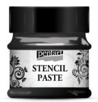 Pentart Stencilező paszta metál 50 ml fekete gyémánt