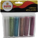 Penta collection Színes csillámpor 6 x 3, 5ml vegyes színek I