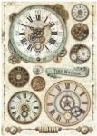 Stamperia A4 rizspapír csom. - Voyages Fantastiques clock