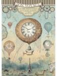 Stamperia Dekupázs rizspapír A4 csom. - Fantasztikus utazás légballonok