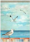 Stamperia A4 rizspapír csom. - Blue Dream seagulls