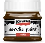 Pentart Matt akrilfesték 50 ml vörösbarna