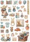 Stamperia DFSA41090 - A4 rizspapír csom. - Baby accessories