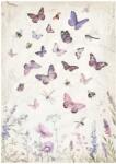 Stamperia A4 rizspapír csom. - Lavender butterfly