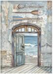 Stamperia A4 rizspapír csom. - Silent Sea door