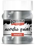 Pentart Metál akrilfesték 230 ml rokokóezüst