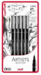 uni UNI PIN 5 darabos rajzmarker készlet "Artist Selection
